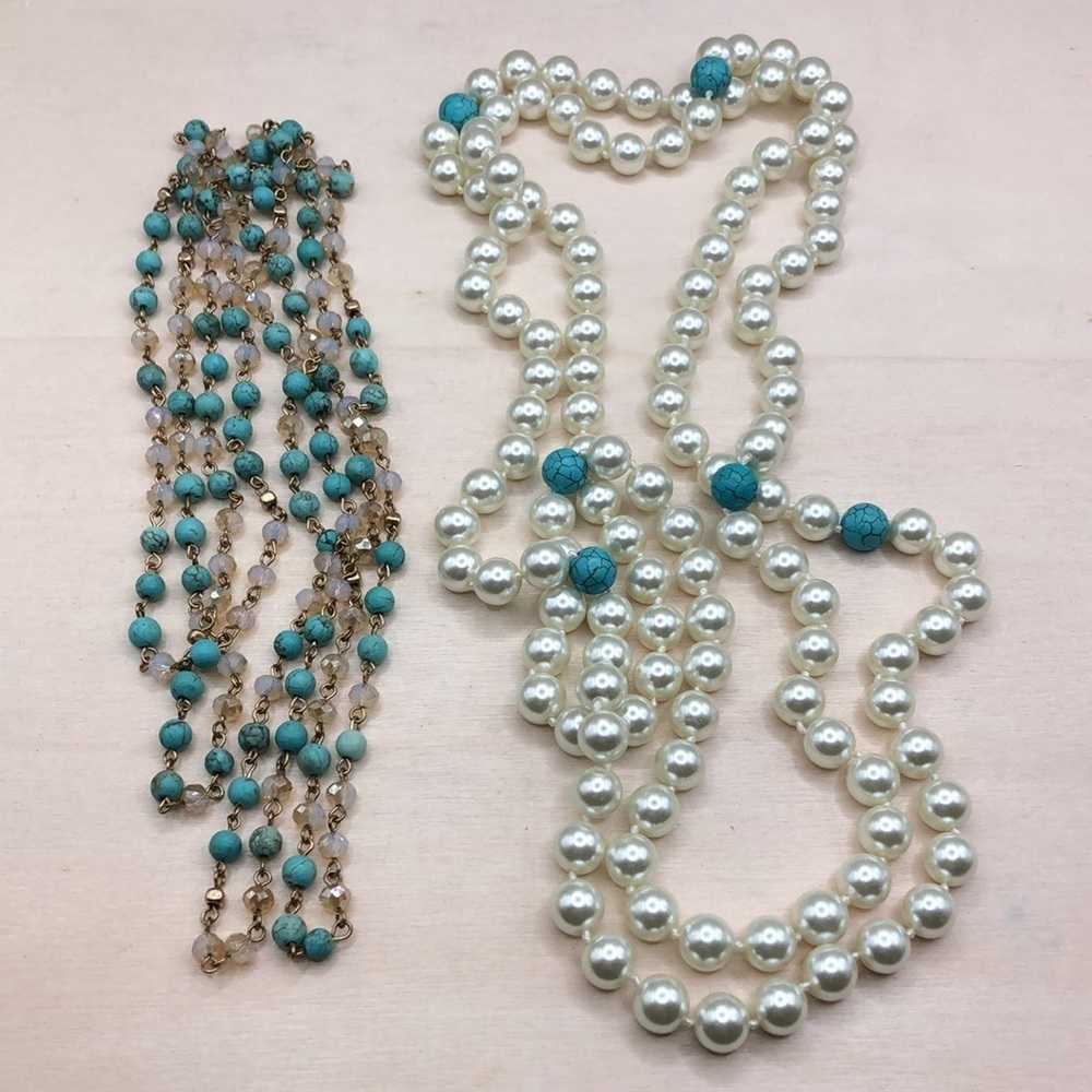 Curated Bundle Extra Long Flapper Style Necklaces… - image 2